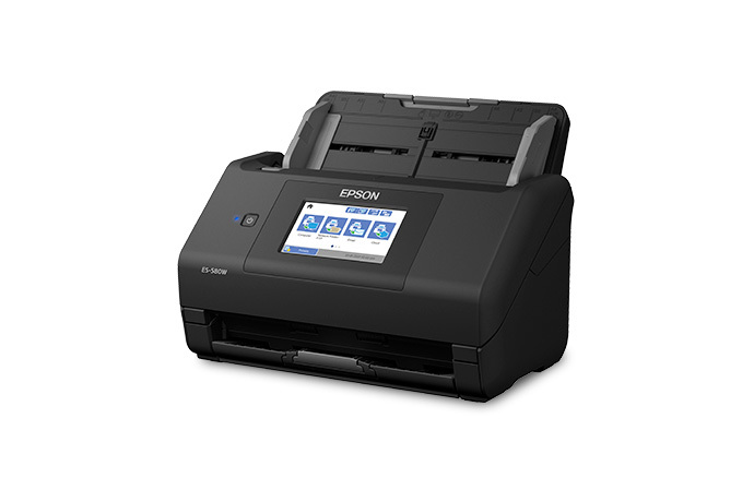 ES-580W scanner with paper tray